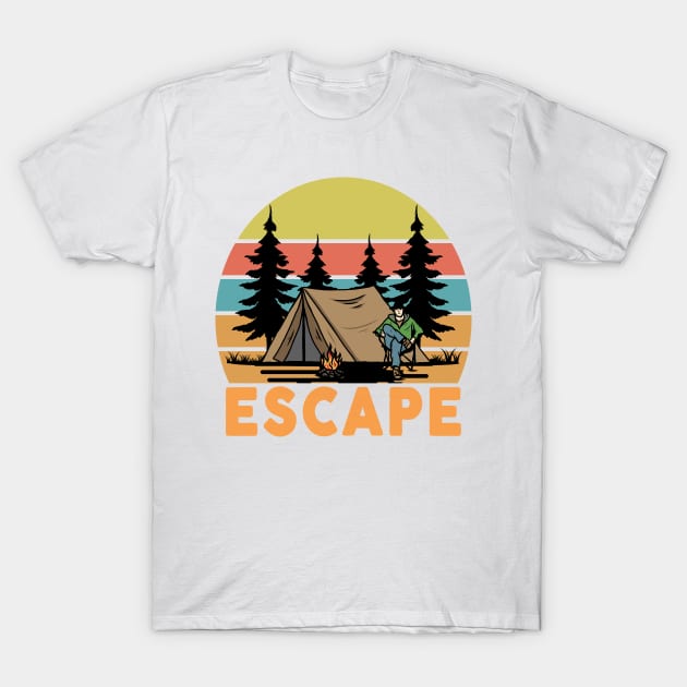 Camping T-Shirt by banayan